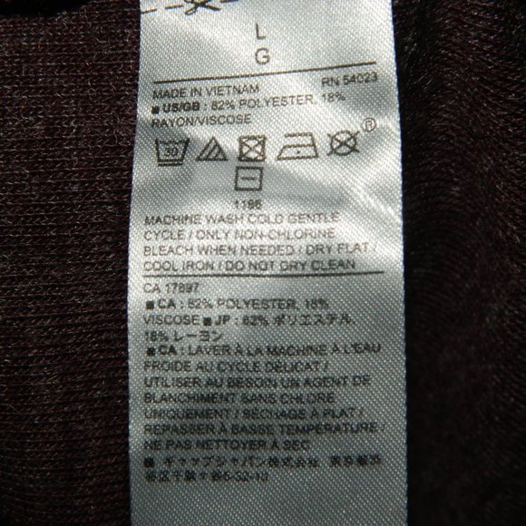 Banana Republic Suede Collar 1/4 Zip Sweater Mens Size Large (N-19) - Picture 4 of 5